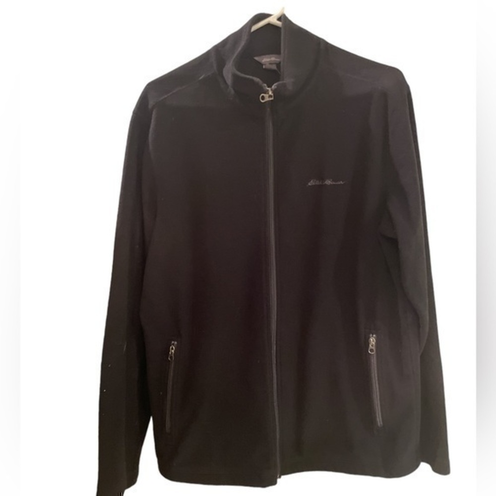 - Eddie Bauer Men’s lightweight fleece zip up in size medium